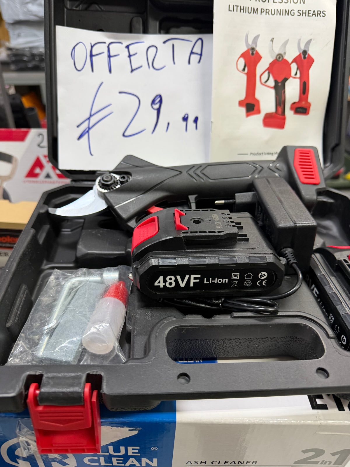 Forbice da potatura 2 batterie 48v 30mm