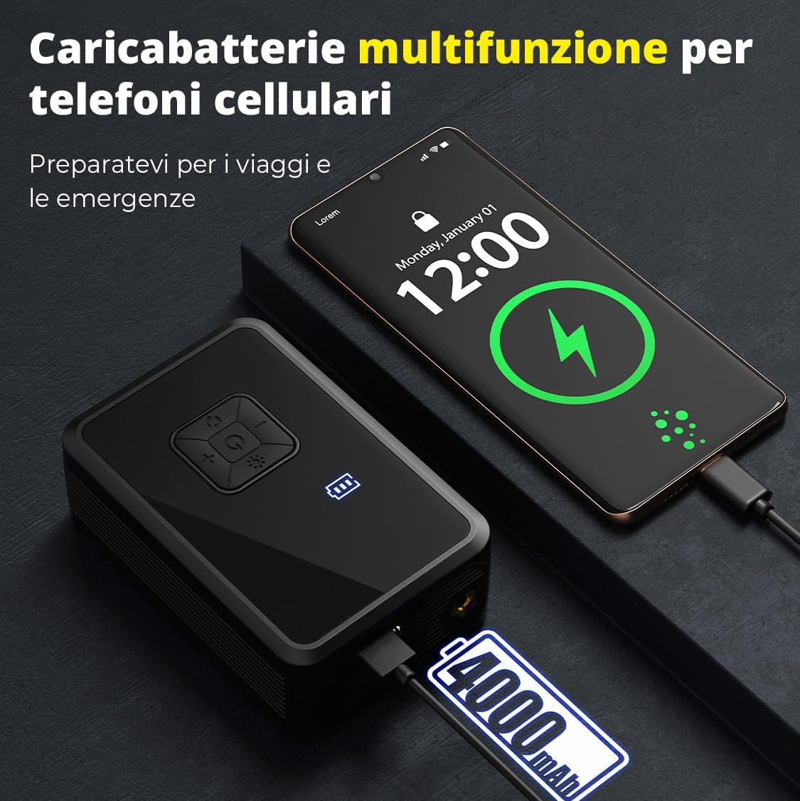 COMPRESSORE AUTO PORTATILE