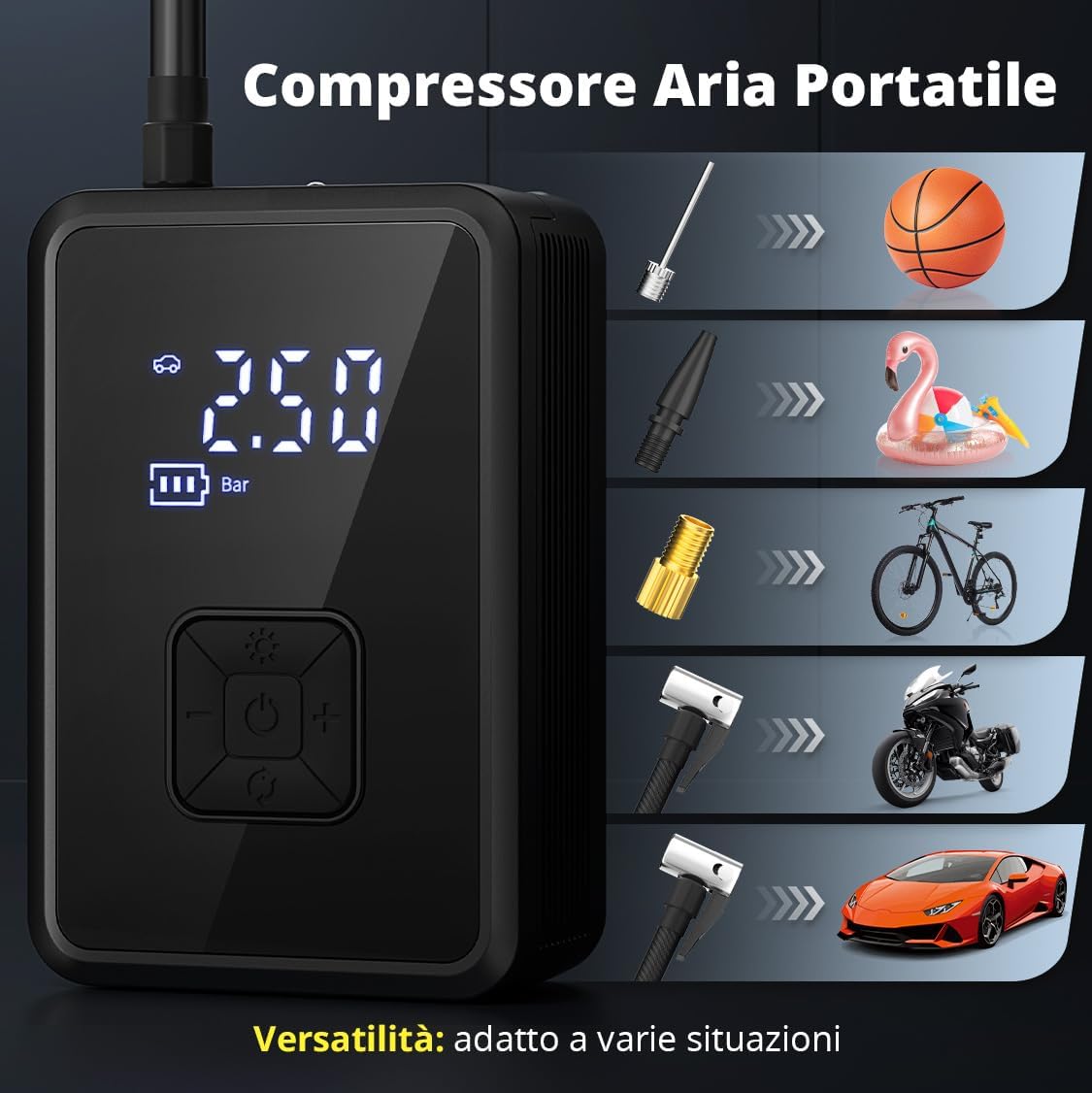 COMPRESSORE AUTO PORTATILE