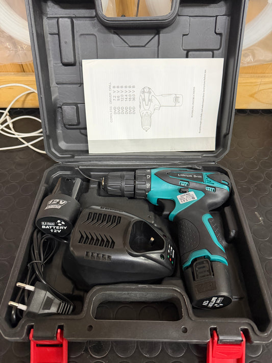 Trapano avvitatore 2 batterie 12v